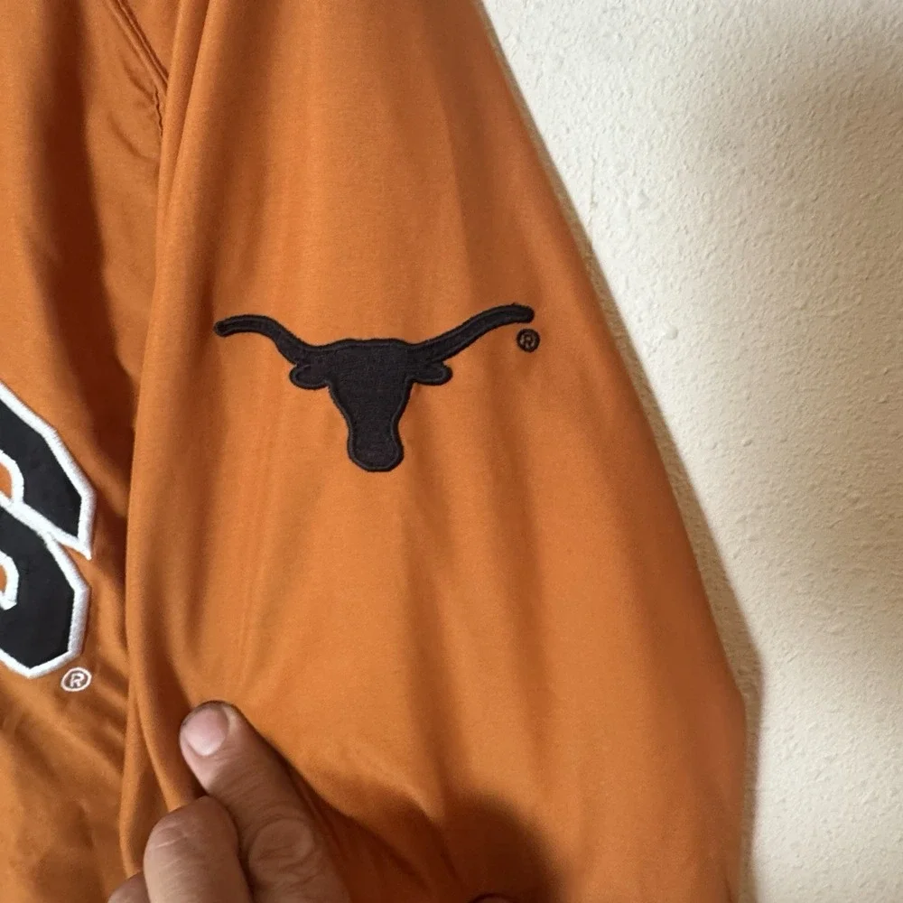 Vintage Starter Texas Longhorns Pullover Windbreaker Jacket 2XL Orange